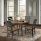 International Concepts Round 44 in Round Top Dining Table with 4 Ladderback Chairs, Hickory/Washed Coal, 44 in W, 44 in L K45-144R-C57-4 - alternate 5